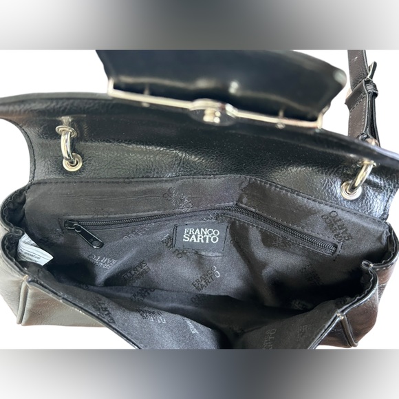 Franco Sarto Black Leather Mini Shoulder Bag - Picture 5 of 7
